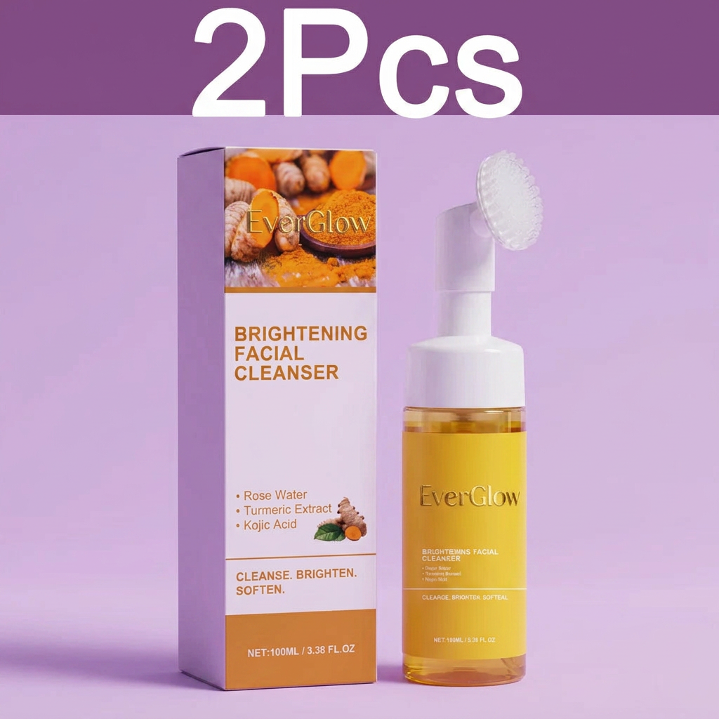 EverGlow Turmeric Cleansing Foam — Deep Pore Cleanse, Brightening & Hydration | 100ml
