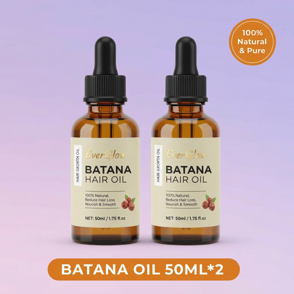 EverGlow Batana Oil — Pure Hair Growth & Nourishment Treatment for Men & Women